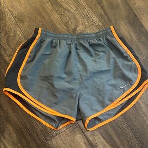 Nike Charcoal and Orange Running Shorts